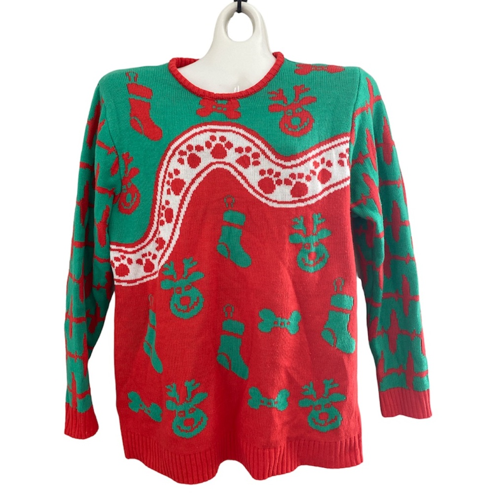 Cesar Millan designed by dogs Christmas holiday sweater